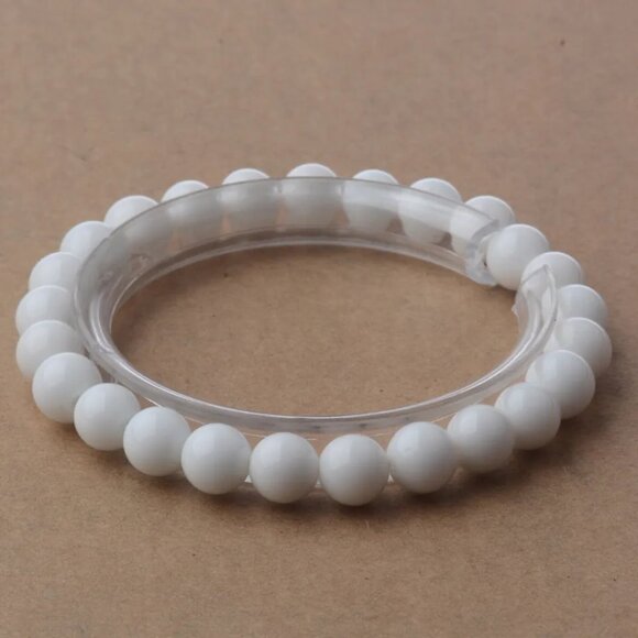 Natural 8MM Lake Blue Gemstone Bracelet Men Women Healing Stone Chakra Jewelry - Picture 12 of 16